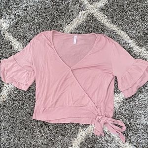 light pink blush top